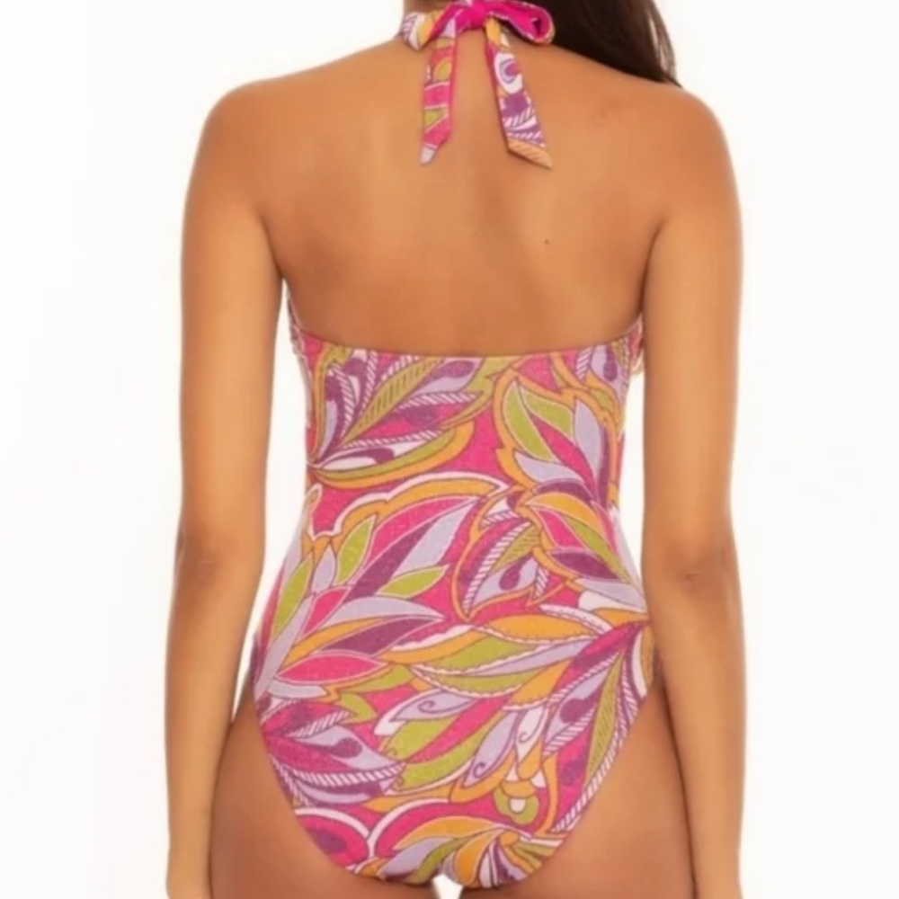 Nwt Becca Multi Psychedelica Shimmer Loop Halter … - image 2